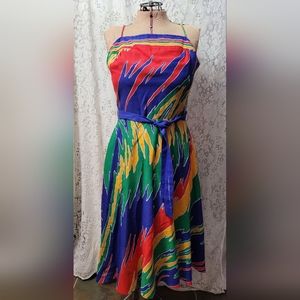 Vintage 1970s sundress with open back
